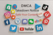 dmca takedown for google, youtube, instagram, tiktok, reddit