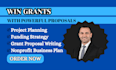 write grant proposal and nonprofit business plan for funding