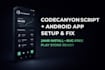 setup customize codecanyon PHP script and android app install