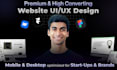 design a unique business website UI UX in framer using ai