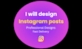 design instagram posts, fast delivery