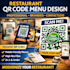 design restaurant qr code menu, digital menu qr code with branding