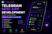 build a telegram mini app with backend, admin panel and API integration