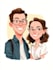 draw beautiful couples caricature