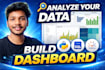 do data analysis, dashboards using python, sql and tableau