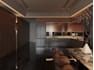 turn 2d floor plan to 3d realistic interior render,cgi kitchen area, living room