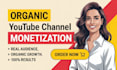 provide express organic promotion for youtube monetization eligibility