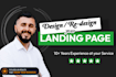 design a modern, high converting landing page for your business
