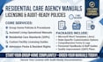 write assisted living and group home policy manuals for state aency licensing