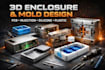 do 3d pcb board enclosure, fiberglass injection, rubber plastic silicone mold