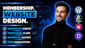 build wordpress membership website, paid membership pro subscription lms website