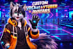 create custom 3d furry avatar for vrchat, vtuber or bonelab