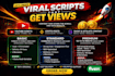 write viral youtube scripts, crypto posts engaging content