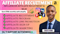 recruit targeted, high converting affiliates to scale your  affiliate program