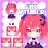 create vtuber rigging, live2d model, chibi vtuber, anime vtuber, vtuber avatar