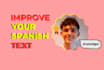 proofread and improve your spanish text