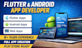 develop flutter mobile app, android app, and fix bugs