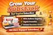 substack page promotion grow targeted substack subscribers substack newsletter
