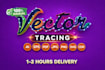 do vector tracing, vectorize image or convert logo to vector