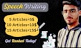 write technical content, articles and professional speeches