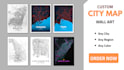 design your custom city map wall art