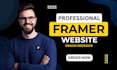 design modern framer website or framer landing page