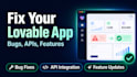 fix and improve your lovable web app