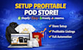 create a profitable pod store shopify etsy printify printful setup