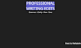 edit and improve your writing professionally