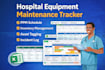 design medical equipment ppm and inventory tracker in excel