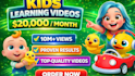 create kids learning video