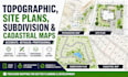 prepare topographic, site plans, subdivision and cadastral maps