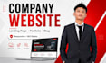 build a responsive company profile or landing page website