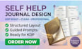 create and format self help journal for amazon kdp publishing