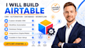 setup airtable database, softr wbapp, airtable automation,client portal