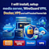install, setup media server, wireguard VPN, docker, vps, self hosted home lap