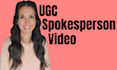 create a spokesperson video for ads