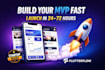 build your mvp mobile app using flutterflow, no code app, firebase