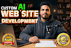 develop ai website, ai web app, chatbot, and full stack ai solutions