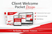 design a professional client welcome packet for your business