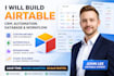 setup airtable database, airtable automation, airtable crm,