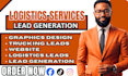 exclusive logistic leads facebook ads dispatching leads googla ads