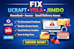 fix ucraft yola jimdo magento ecwid zyro download access email delivery issues