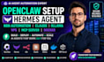 openclaw setup hermes agent n8n automation claude ollama vps mcp server docker