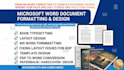 microsoft word document formatting, editing, document design, ms word formatting
