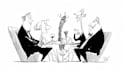funny cartoon line art