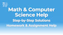 help with math problems and basic computer science