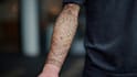 create sleeve tattoo design in geometric style