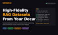 generate high quality QA evaluation dataset for your rag system