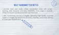 write neat and professional handwritten notes and documents
